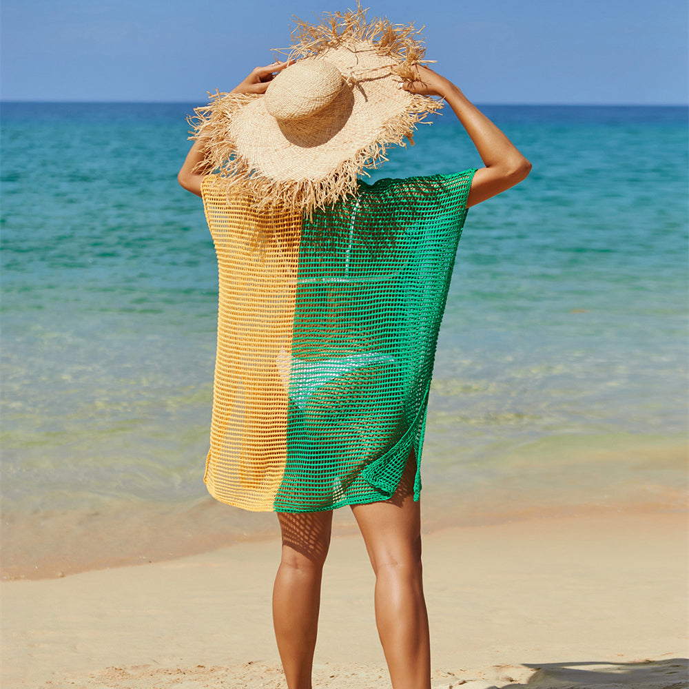 Two-Toned Summer Mesh Cover Up