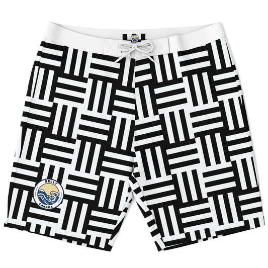 Square Lines Board Shorts