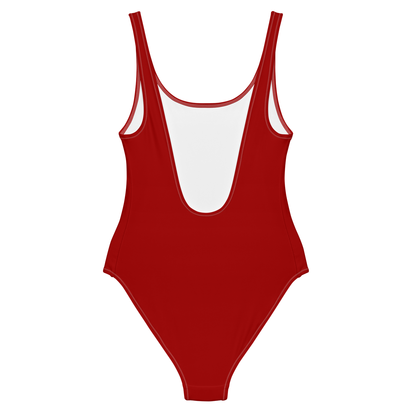 Carmine Red One-Piece Swimsuit