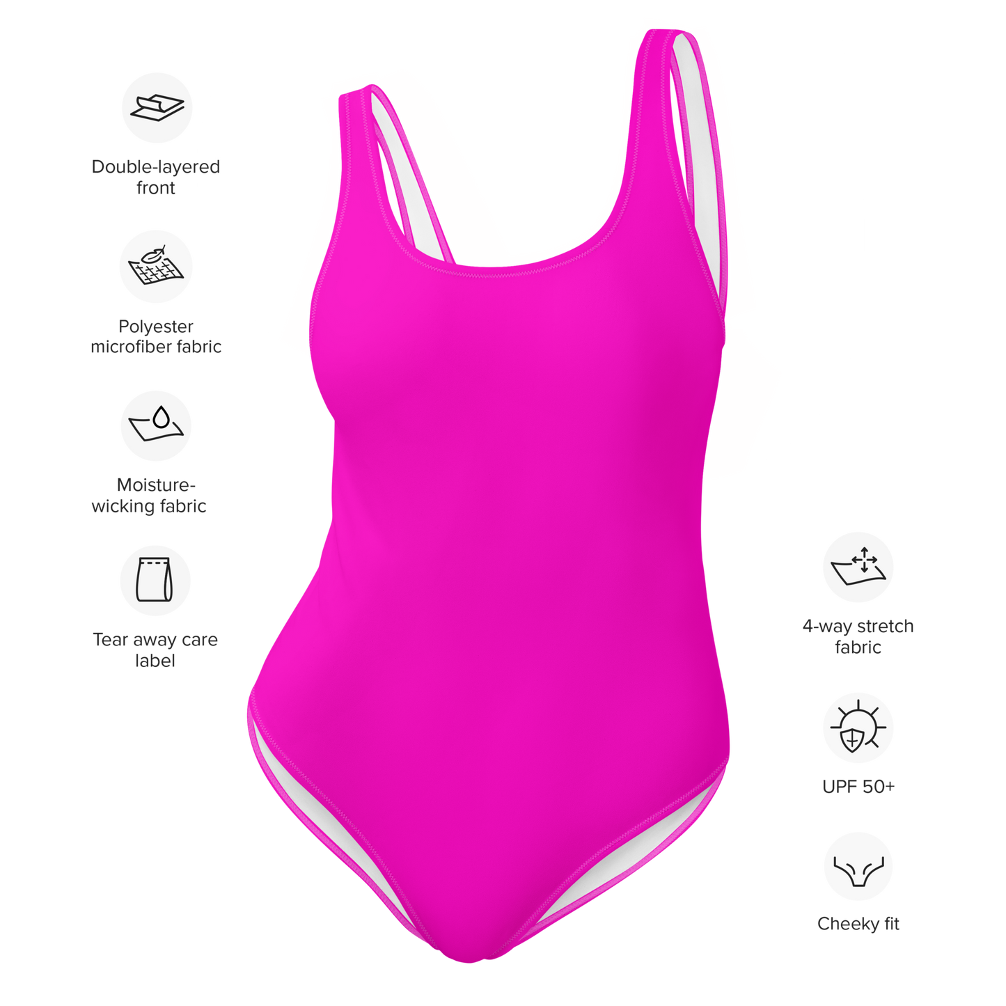 Magenta One-Piece Swimsuit
