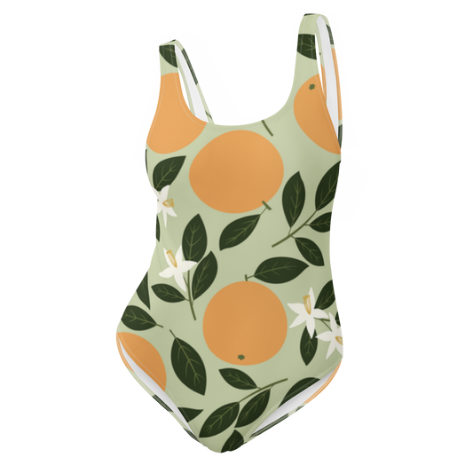 Peaches Pattern One-Piece Swimsuit