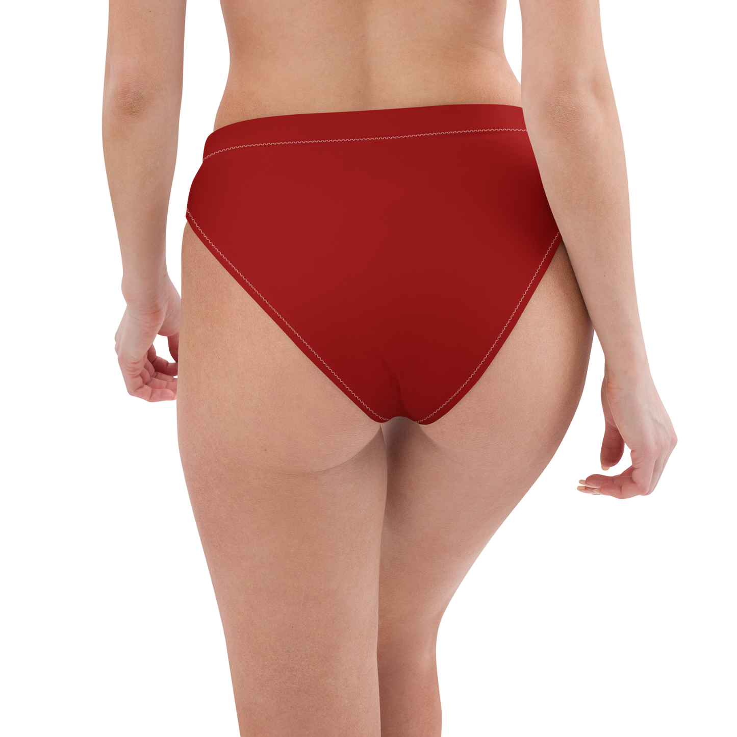 Carmine Red Recycled Bikini Bottom