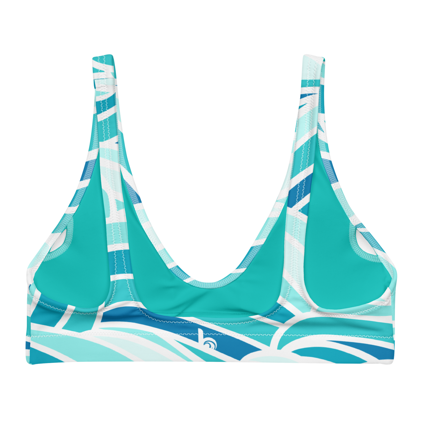 Water Goddess Pattern Recycled Bikini Top
