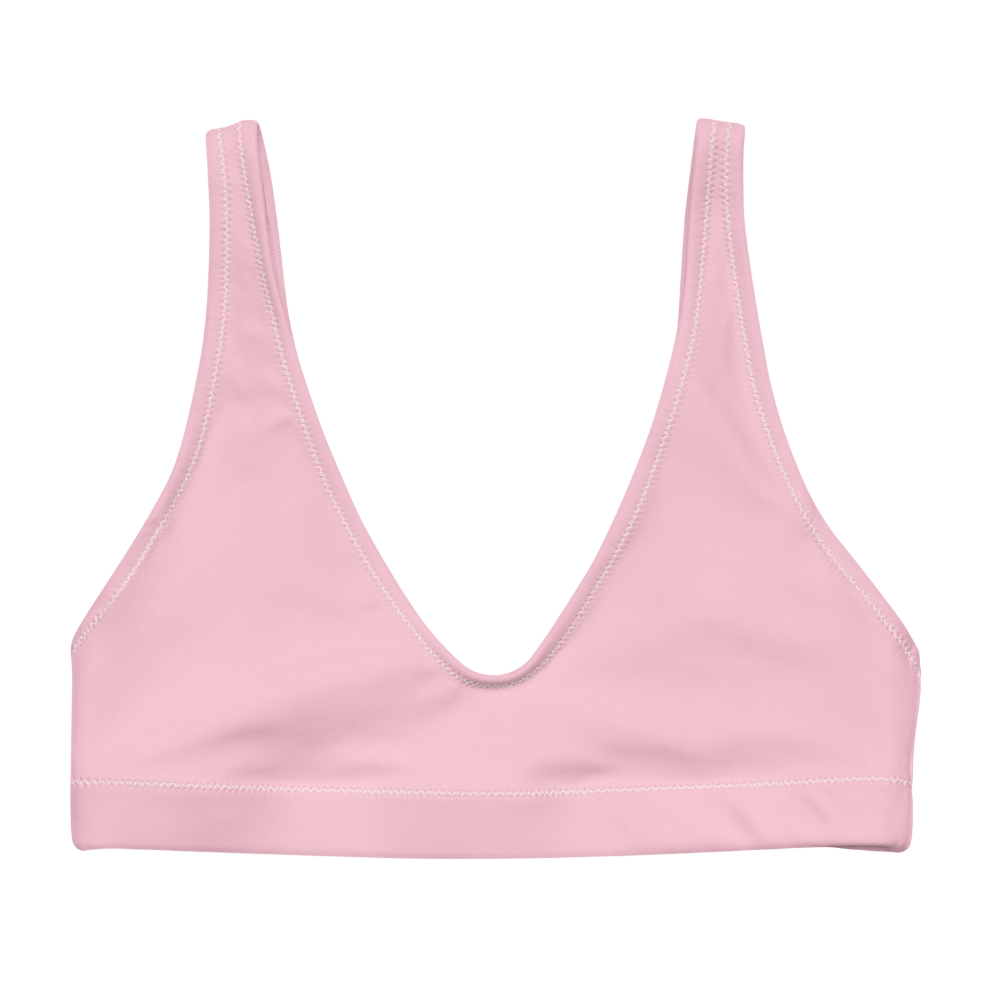 Coral Pink Recycled Bikini Top