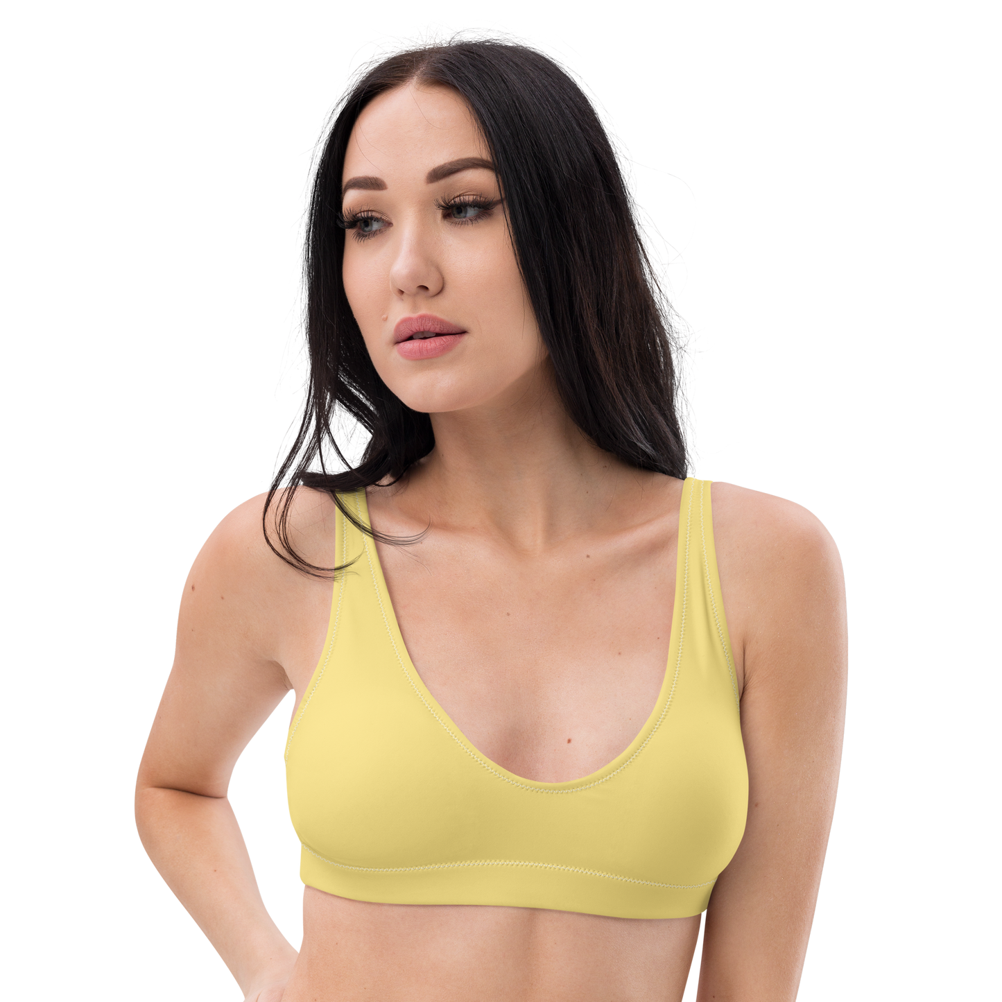 Cumulus Yellow Recycled Bikini Top