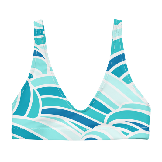 Water Goddess Pattern Recycled Bikini Top