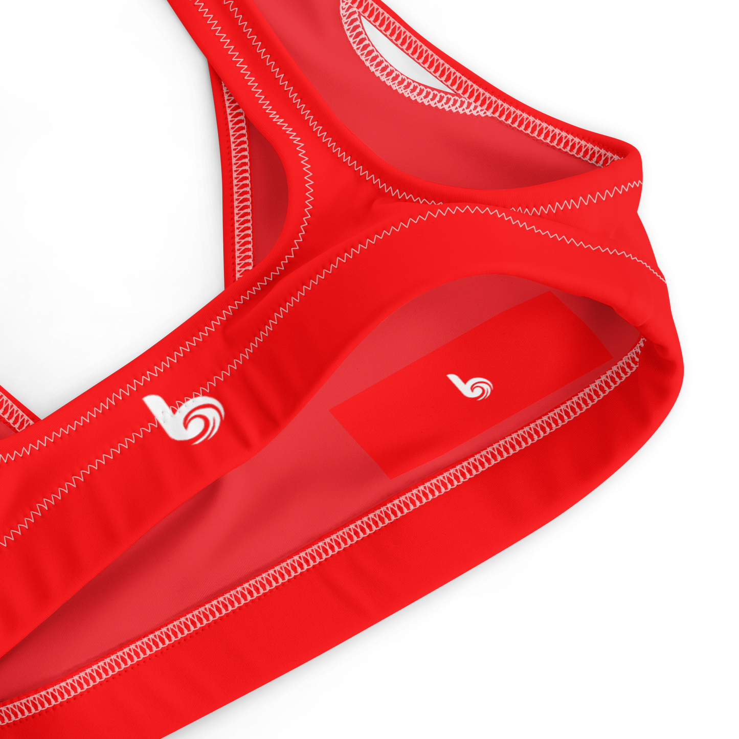 Lifeguard Red Recycled Bikini Top