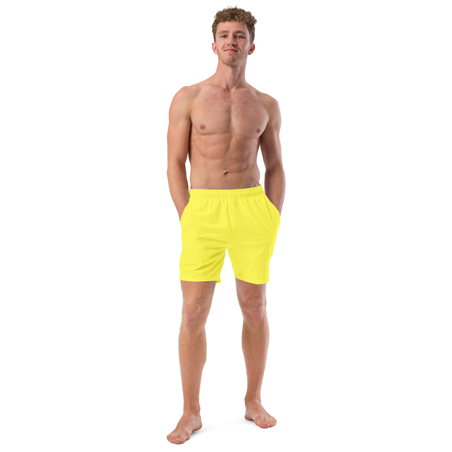 Yellow High Swim Trunks