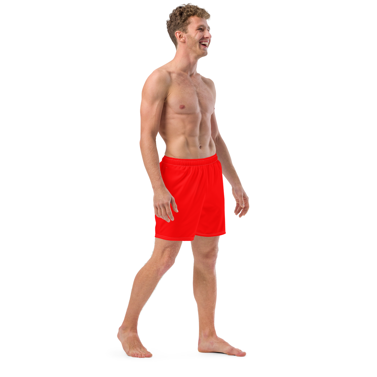 Lifeguard Red Swim Trunks
